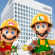 Mario and Luigi get to work on Nintendo's new R&D building.